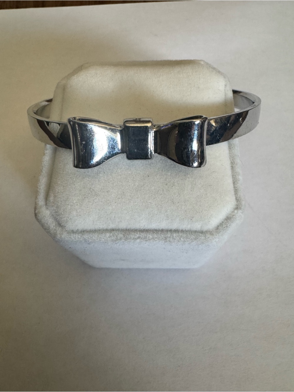 Silver Bow Cuff Bracelet